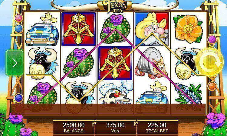 Texas Tea slot game symbols