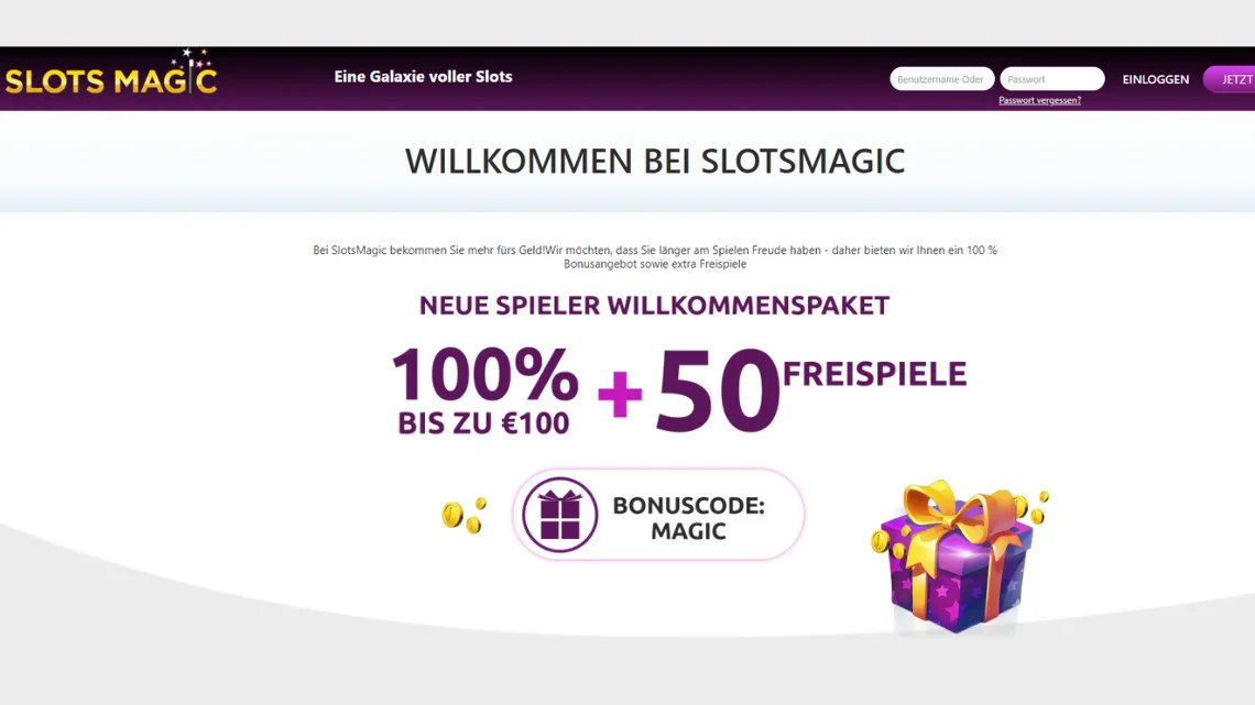 SlotsMagic Willkommensbonus