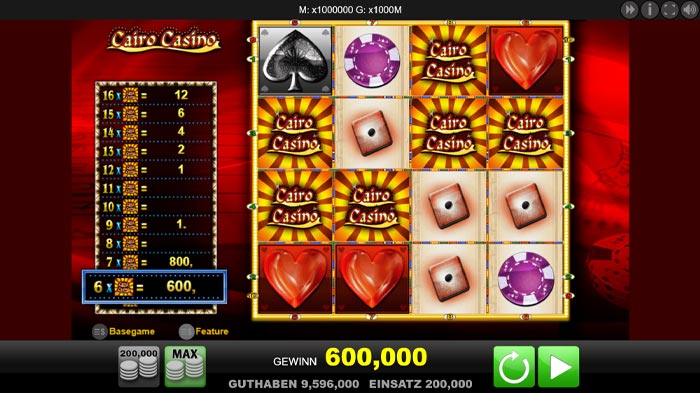 Cairo Casino spielen online kostenlos Feature Game