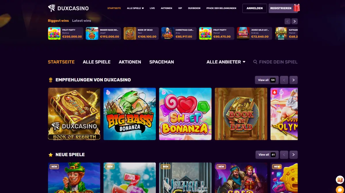 Dux Casino online