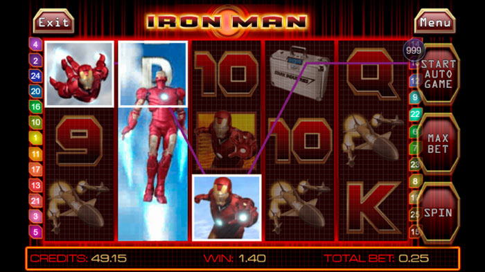 Iron Man spielen gratis Wild Symbol