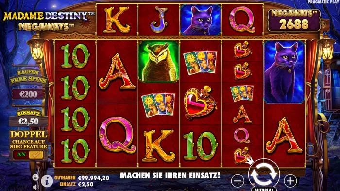 Madame Destiny Megaways Slot online spielen