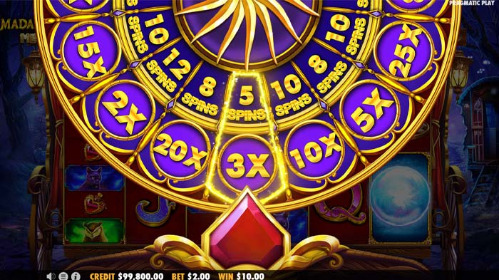 Madame Destiny Megaways Slot Glücksrad online spielen