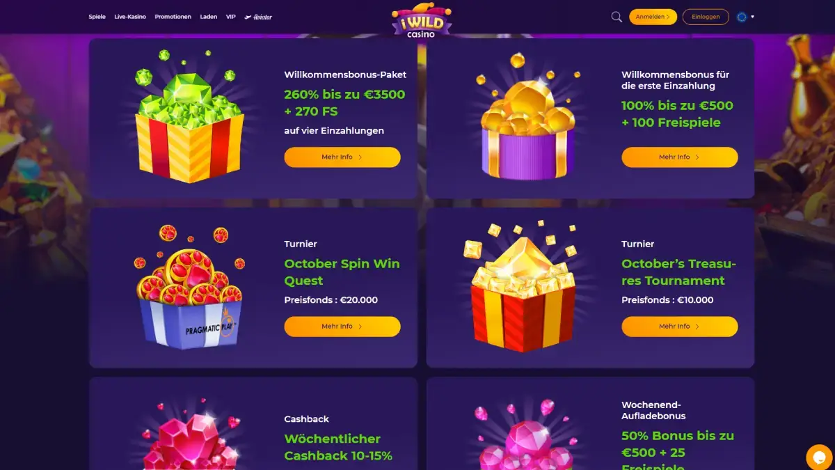 iWild Casino Bonus