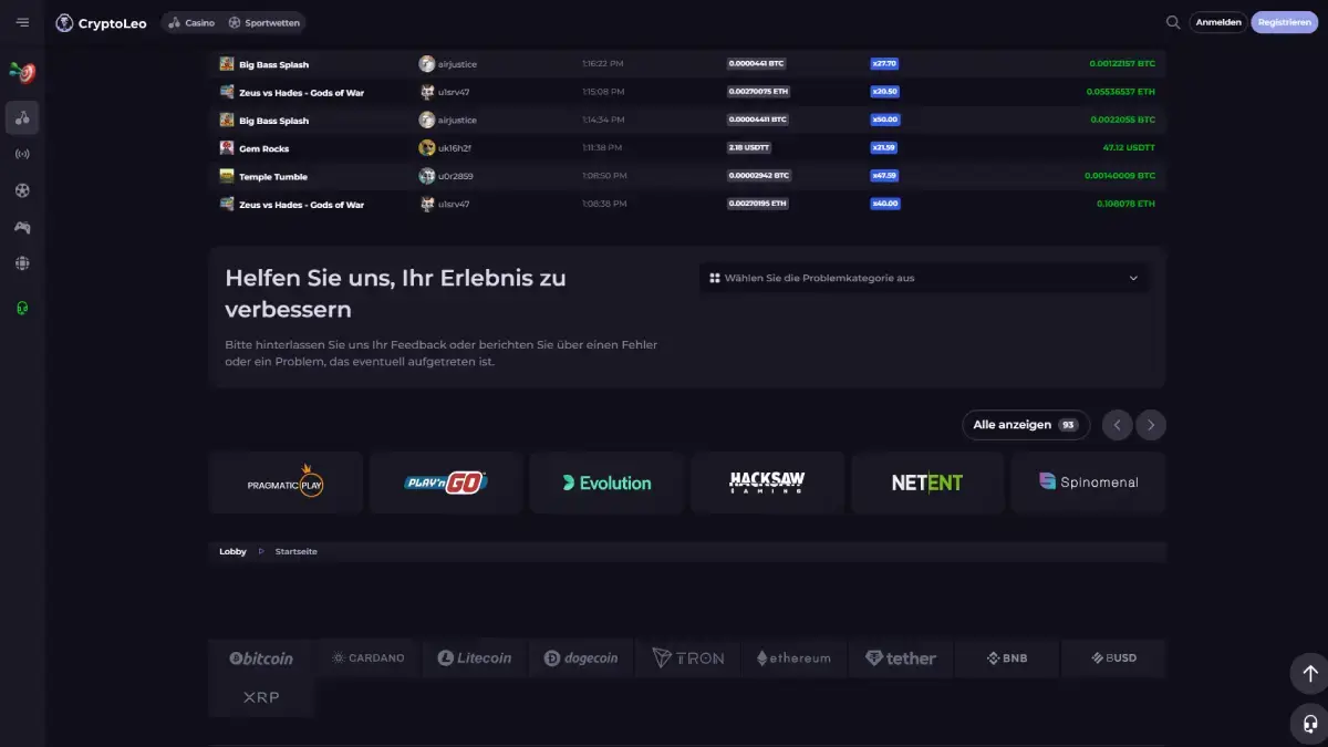 CryptoLeo Casino Erfahrungen