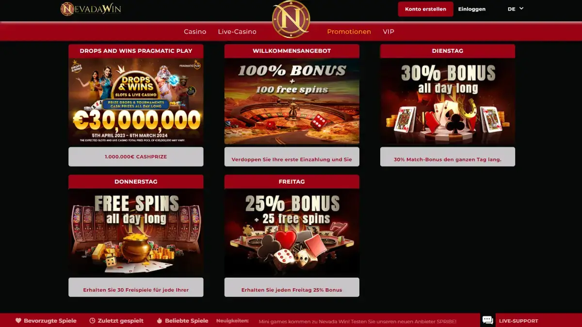 Nevada Win Casino Bonus