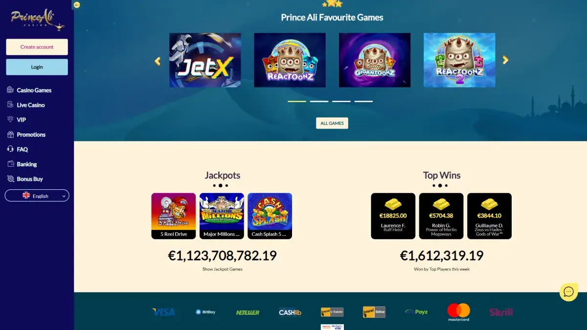 PrinceAli Casino online spielen