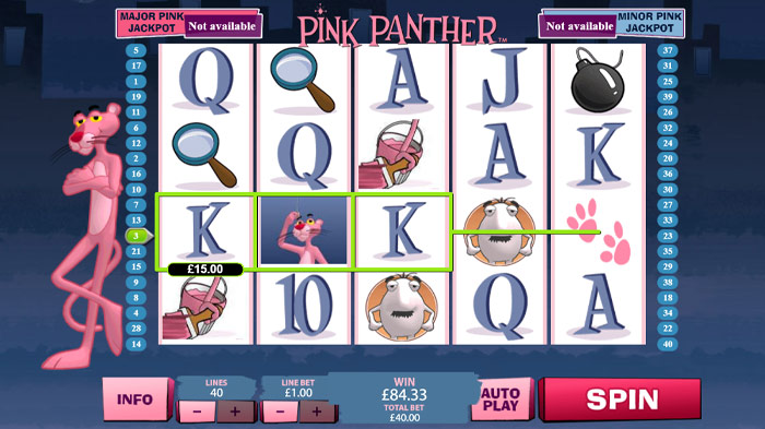 Pink Panther online spielen Wild Symbol