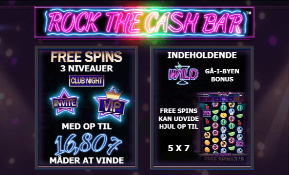 Rock the Cash Bar free spins