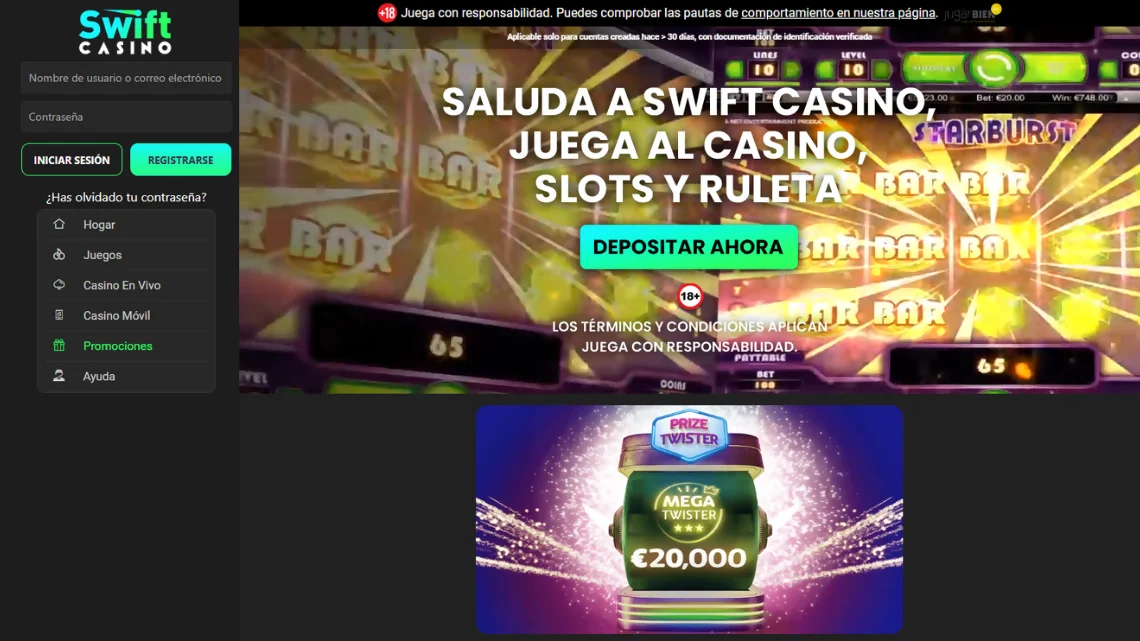 Bonos de Swift casino