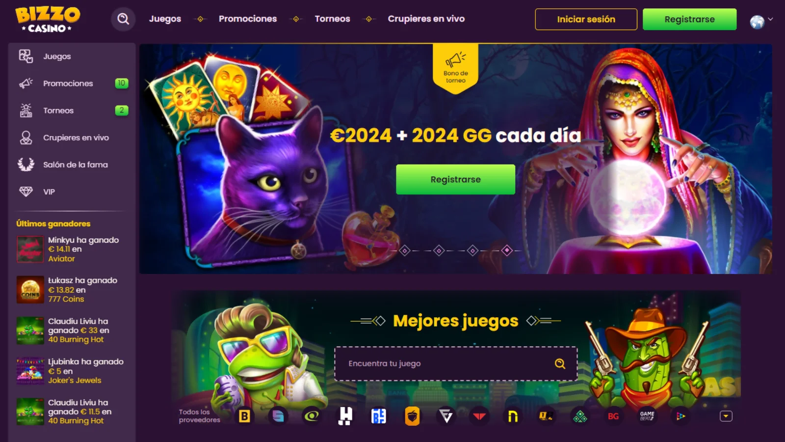 Bizzo casino online