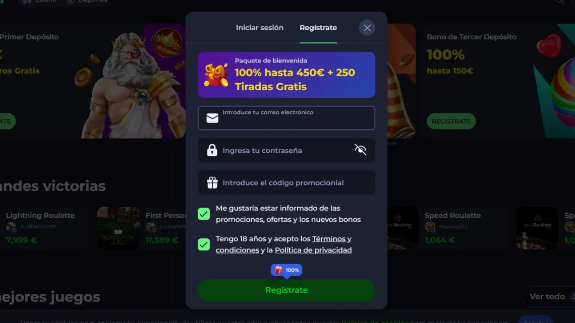 regístrate en Jokabet Casino