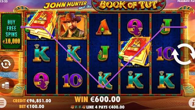 john hunter and the book of tut slot