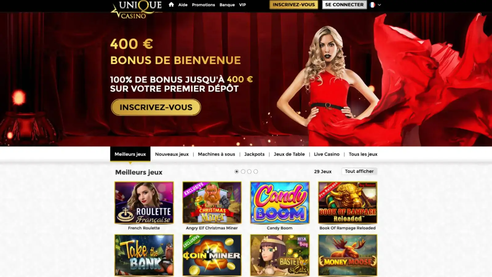 Unique casino en ligne