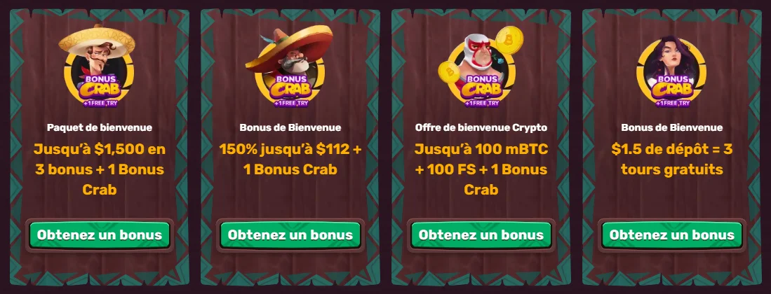 Bonus de Bienvenue 5Gringos