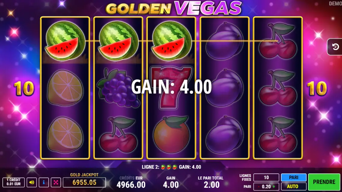 Golden Vegas Machine à sous