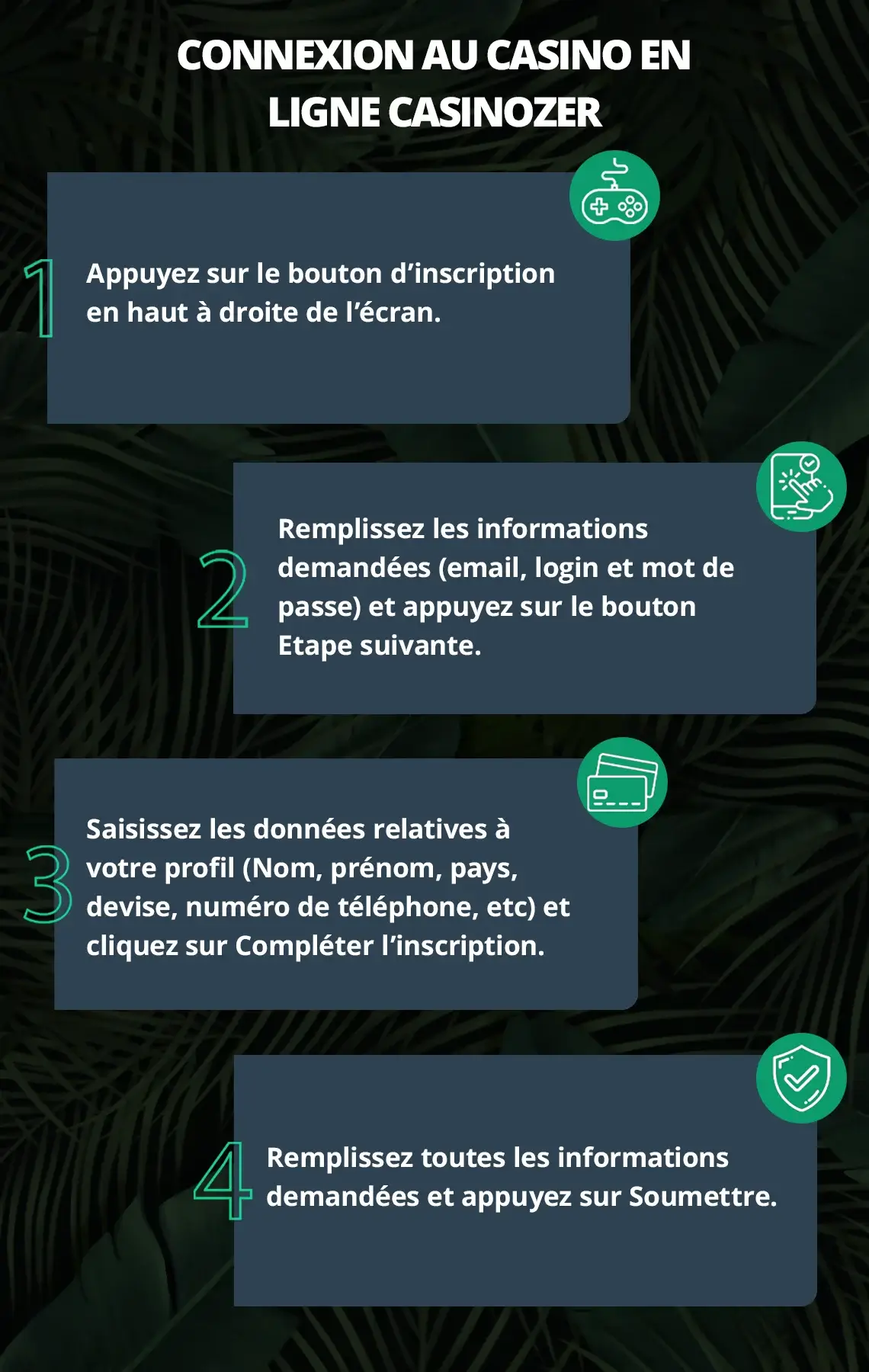 Connexion au casino en ligne Casinozer