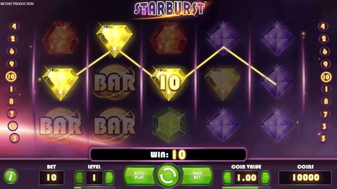 [Starburst slot]