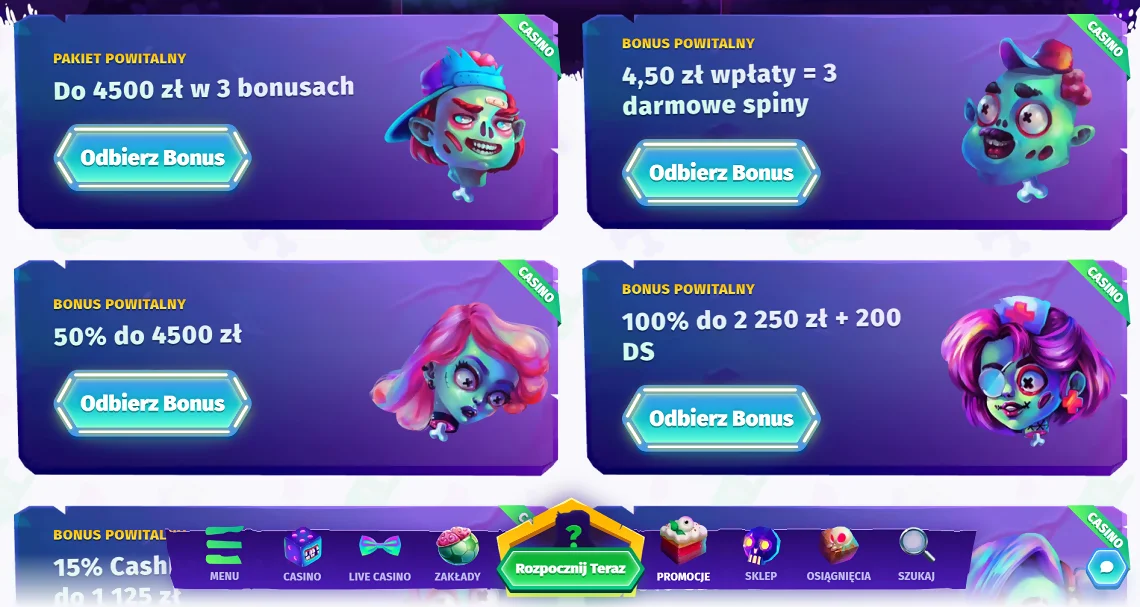 Casombie Bonuses