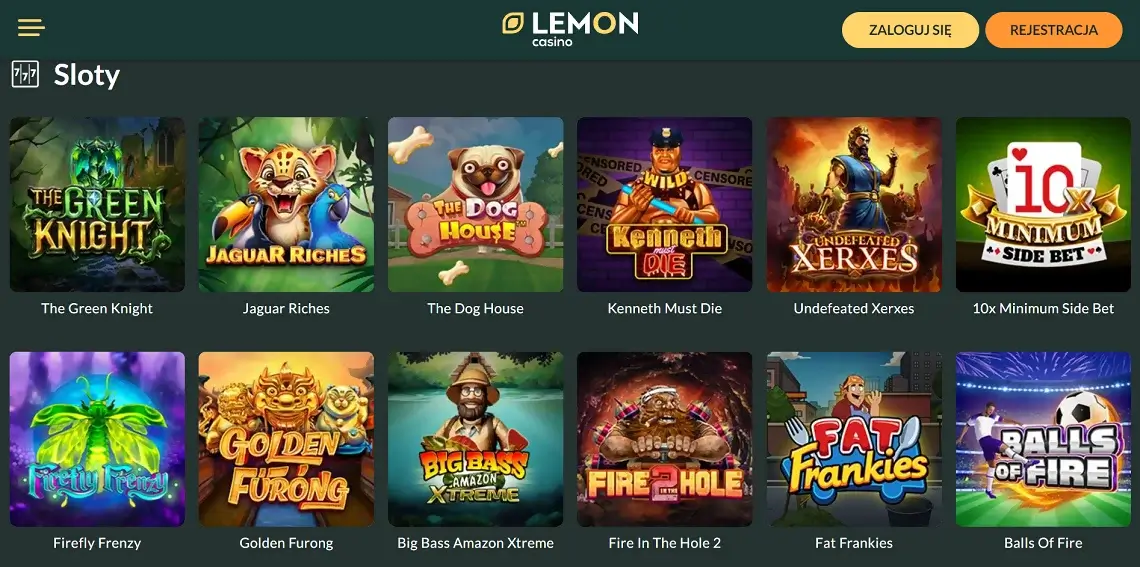 Lemon Casino Games