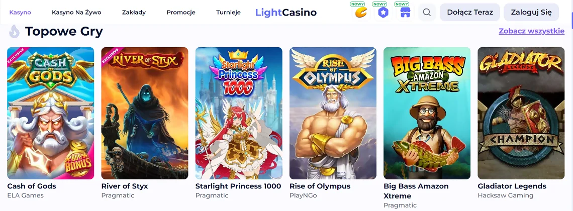 Light Casino Games