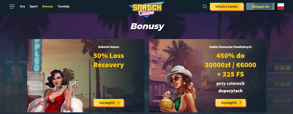 Snatch Casino Bonuses