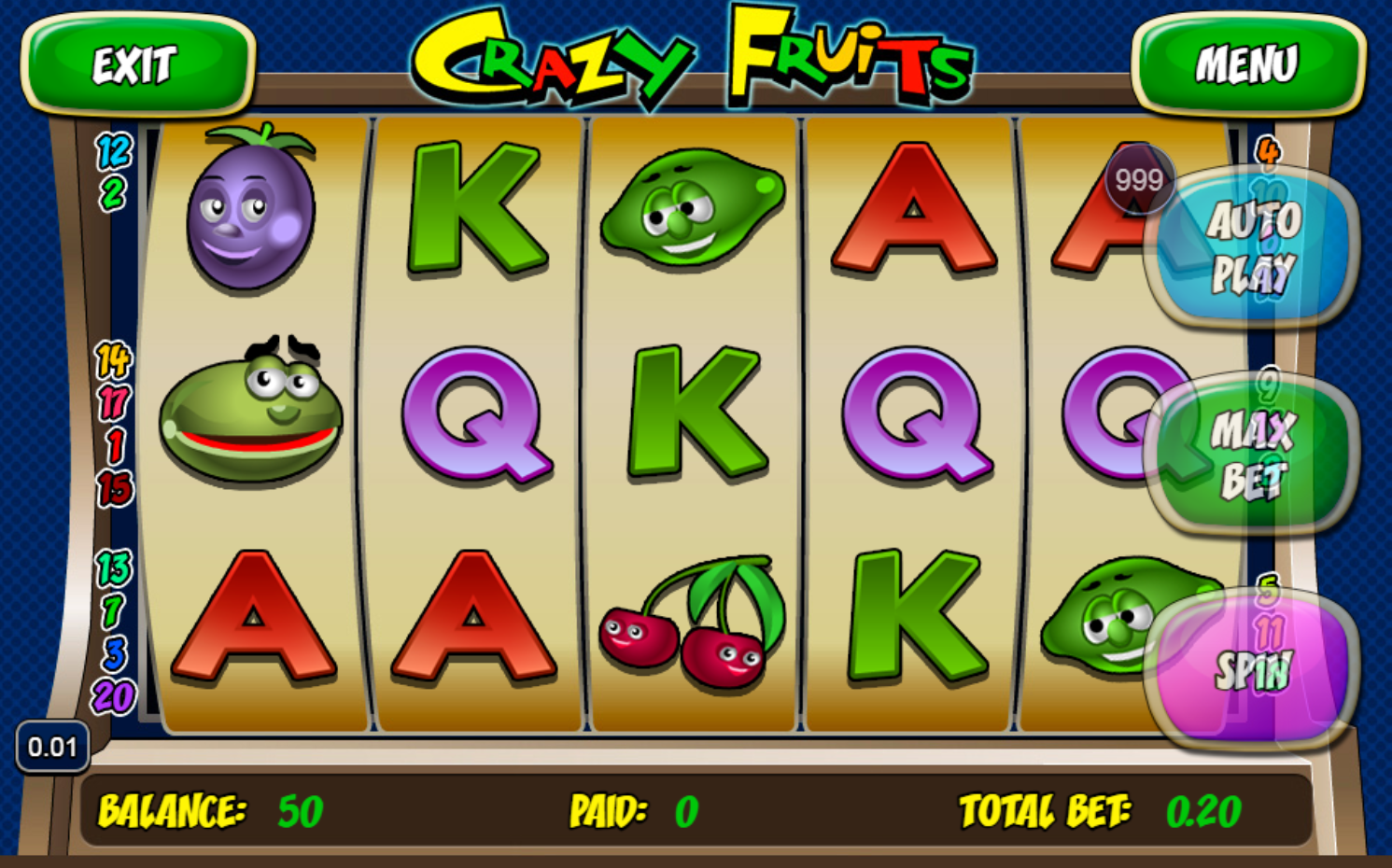 Slot Crazy Fruits da Atronic