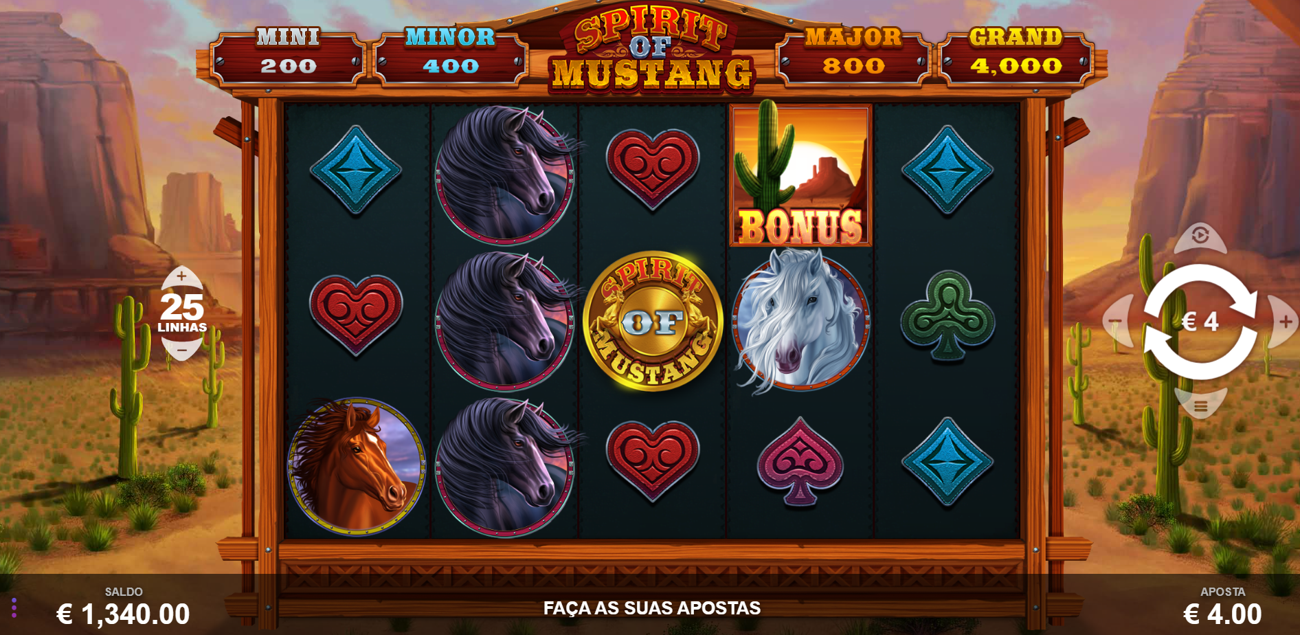 Slot Spirit of Mustang da Pariplay