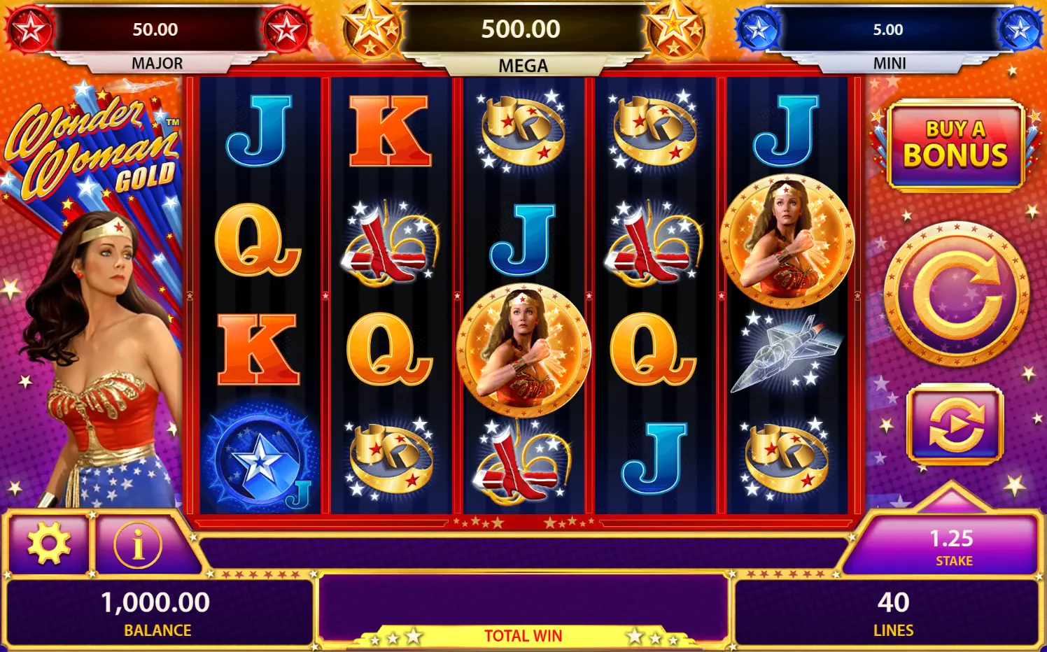 Slot Wonder Woman Gold da Bally