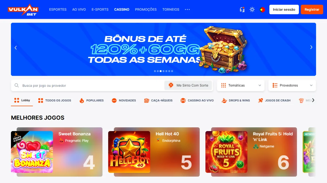 VulkanBet Casino Avaliação