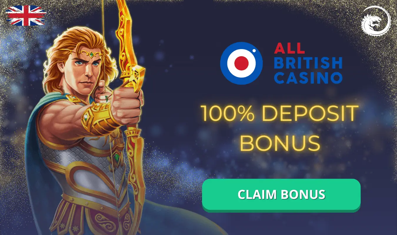 All British Casino 100% up to £100 +100 FS