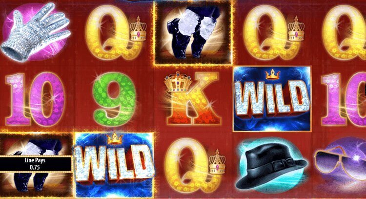 Michael Jackson Bally slot machine symbols