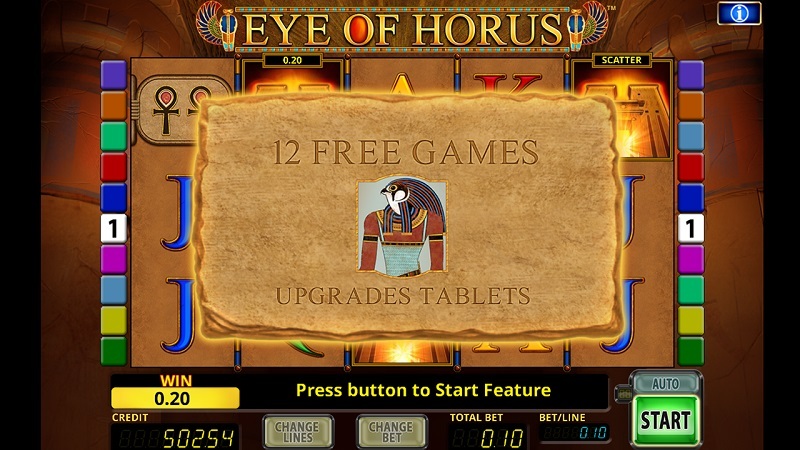 william hill eye of horus free spins