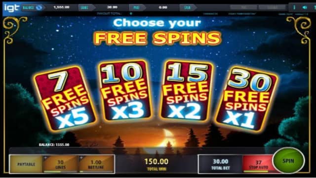 Gypsy Moon Free Spins