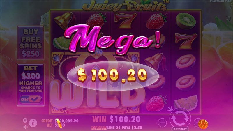 Juicy Fruits Slots Winnings