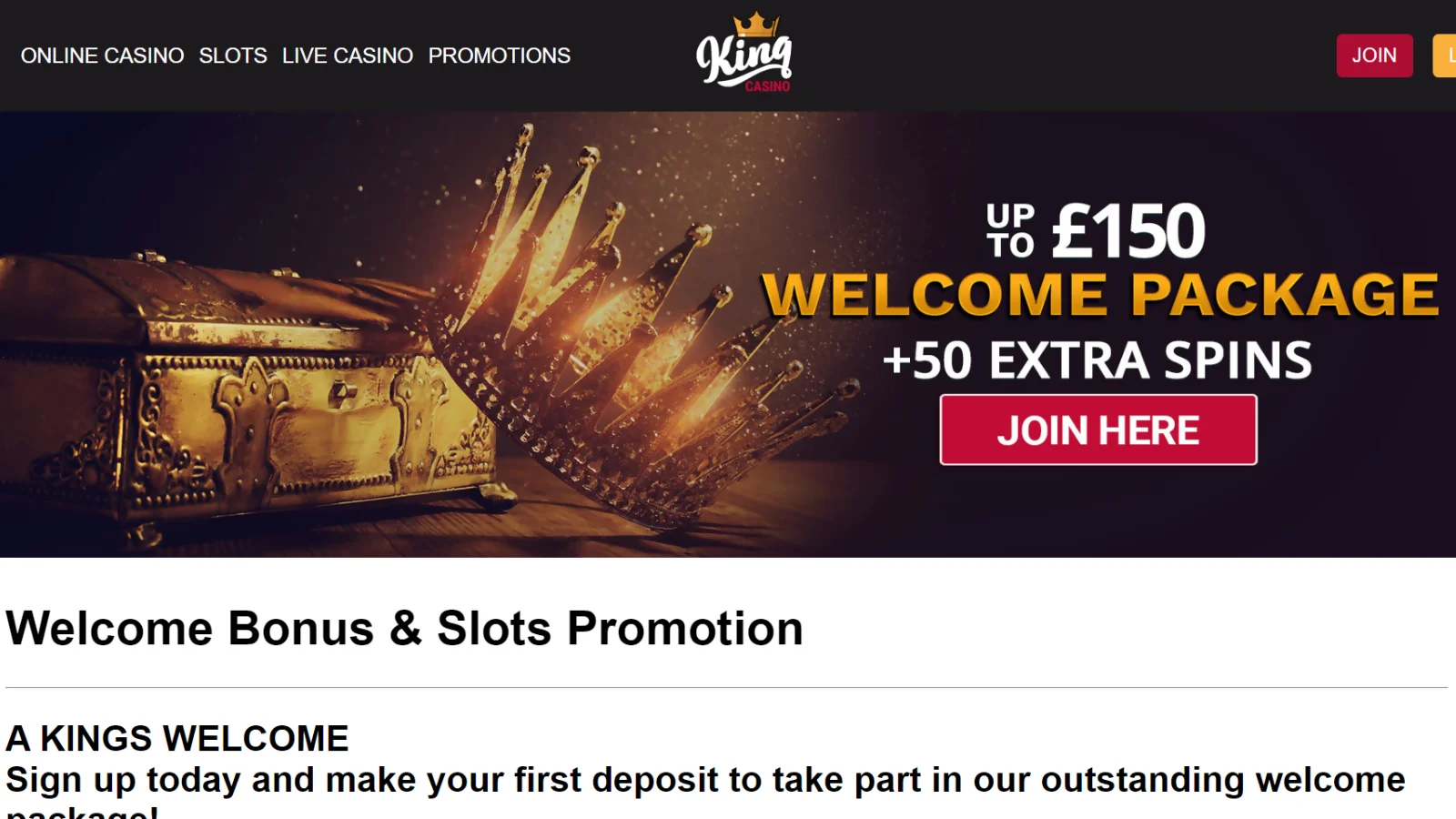 king casino 50 free spins