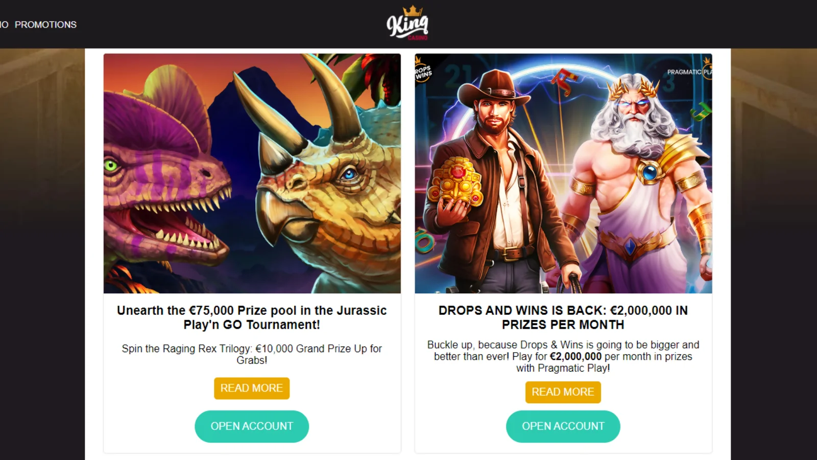 king casino bonus