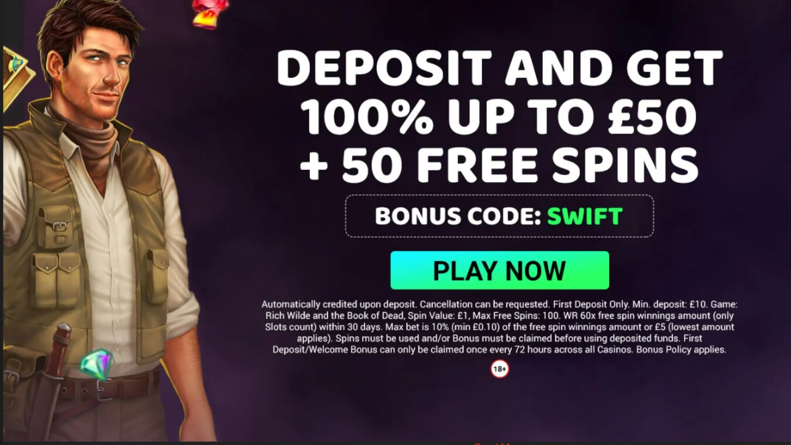 swift casino bonus