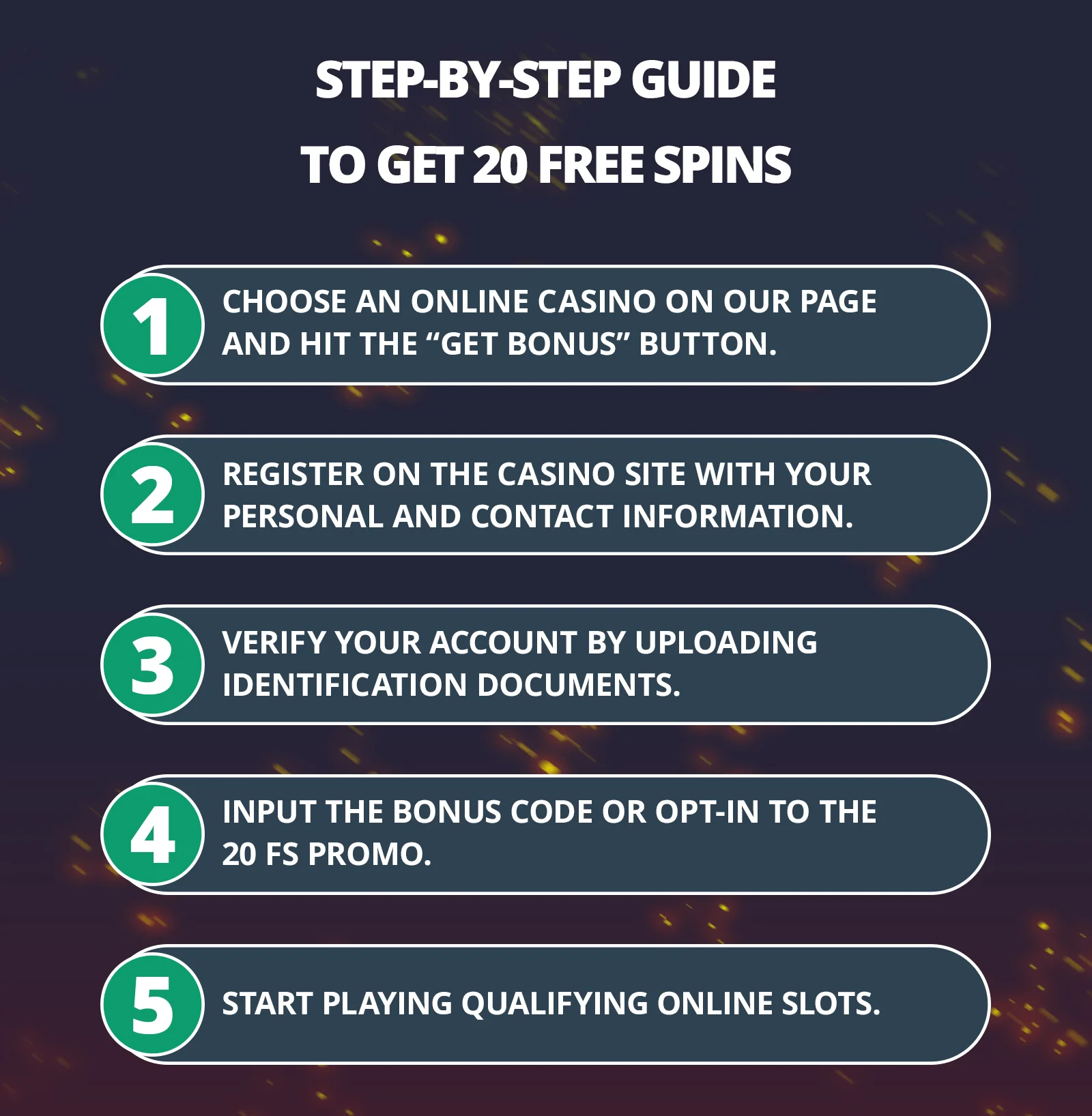 20 free spins on registration no deposit