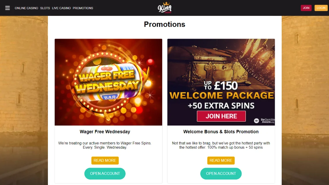 king casino no deposit bonus