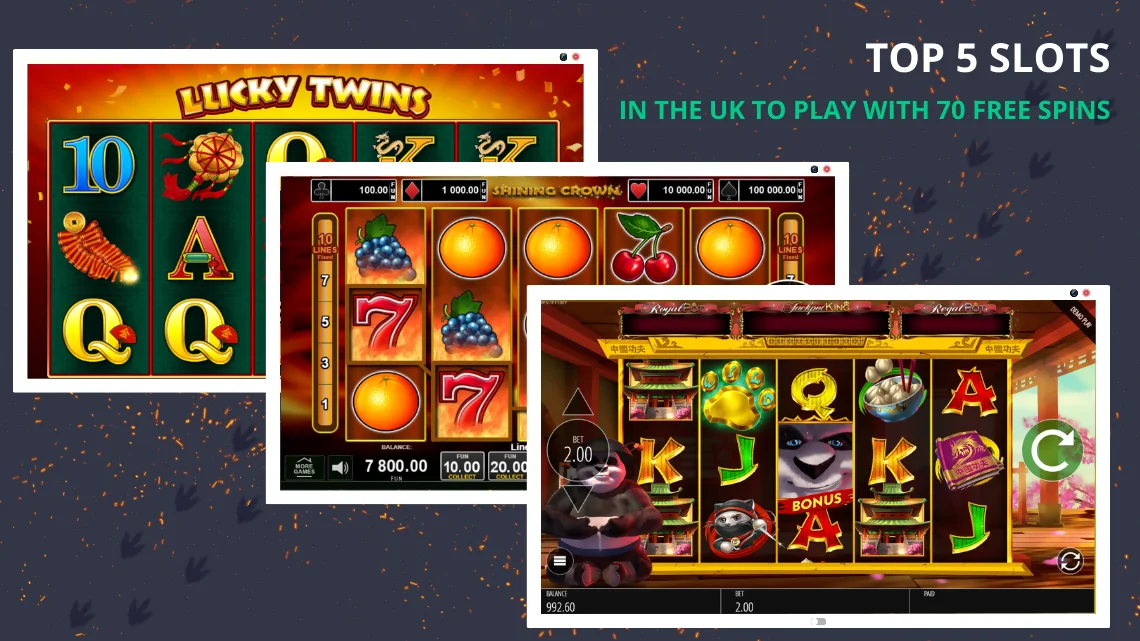 70 free spins