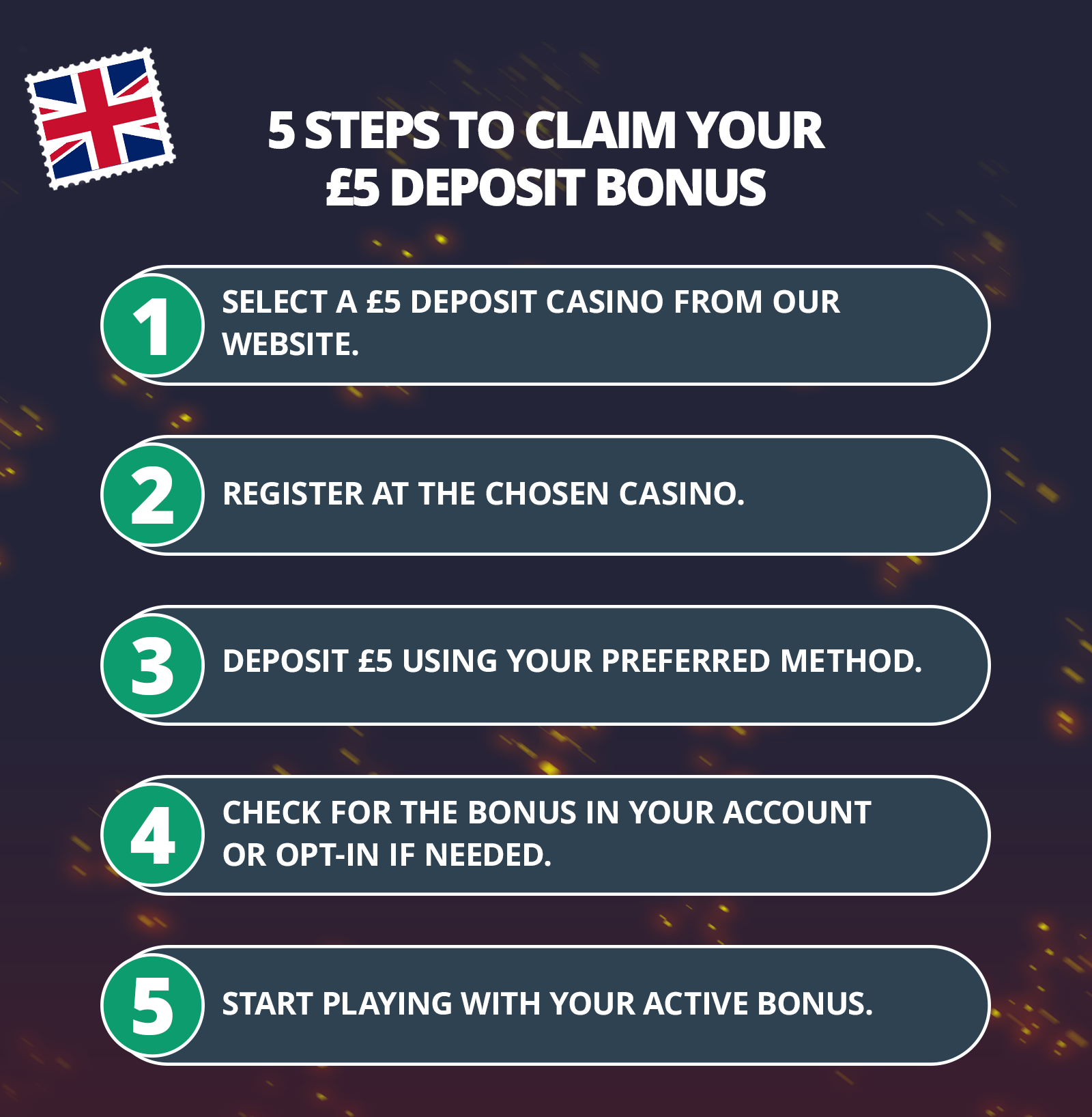 5 deposit casino