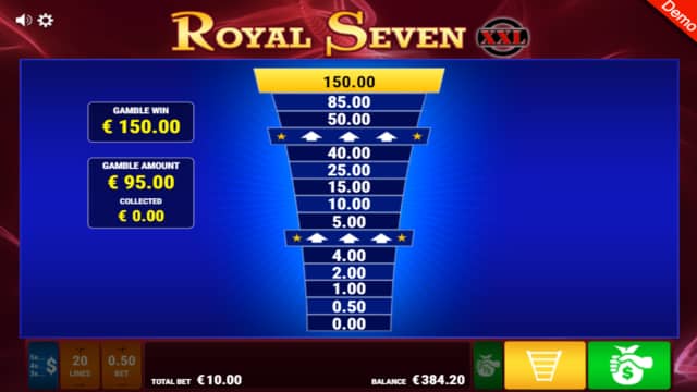 Royal Seven XXL Slot Gamble Feature