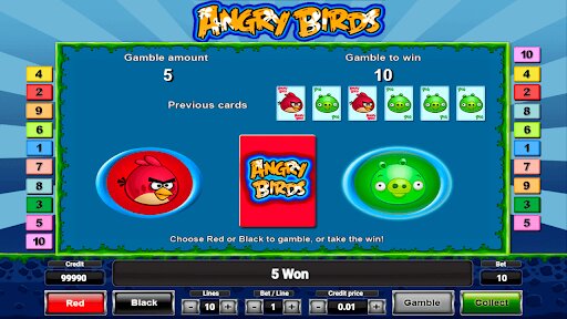 Angry Birds Slot Gamble Function