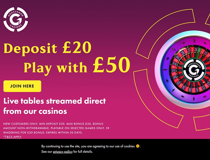 Play Casino Online at Grosvenor Casino