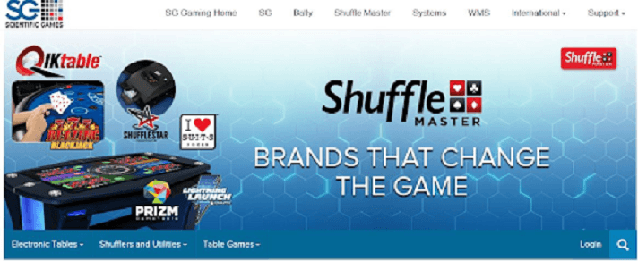 Shuffle Master casino games developer