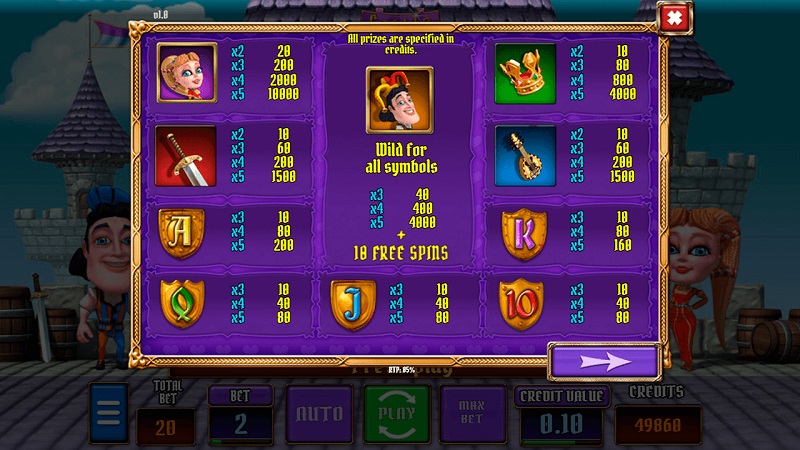 castle slot online