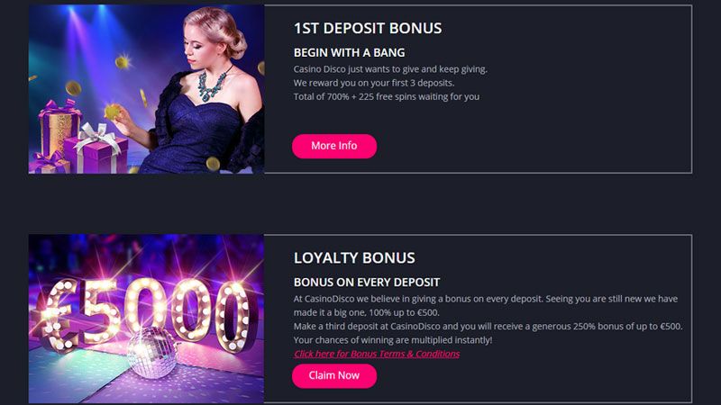 Disco Casino Promotions