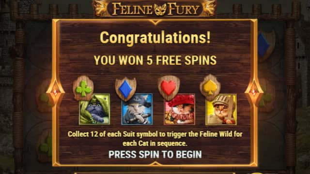 Feline Fury Free Spins