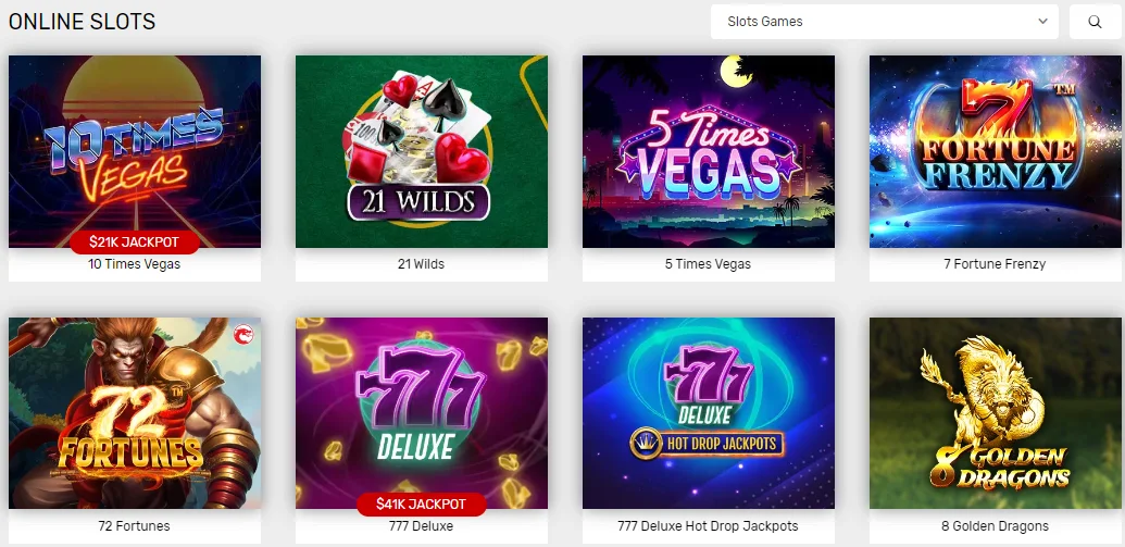 Bovada casino slots